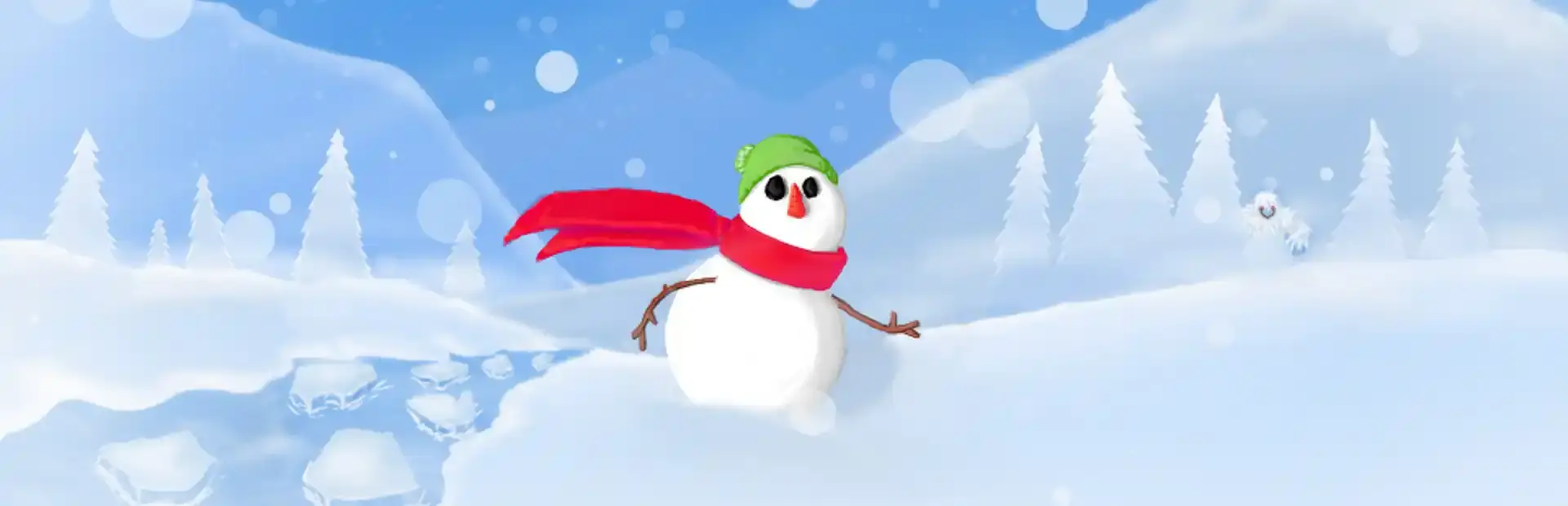 The Snowman's Journey background