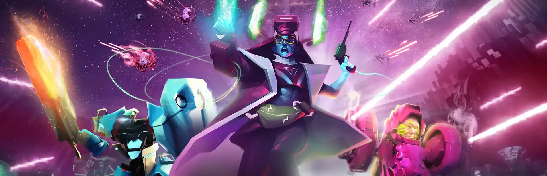 Blasters of the Universe background