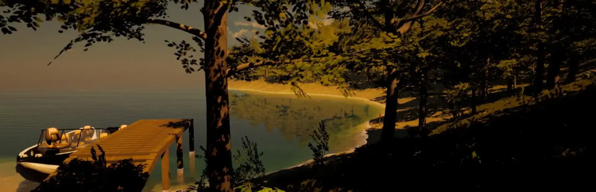 A Lonely Cabin Trip background