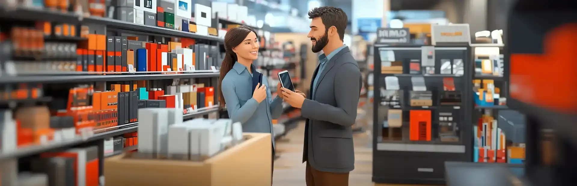 Electronics Supermarket Simulator background