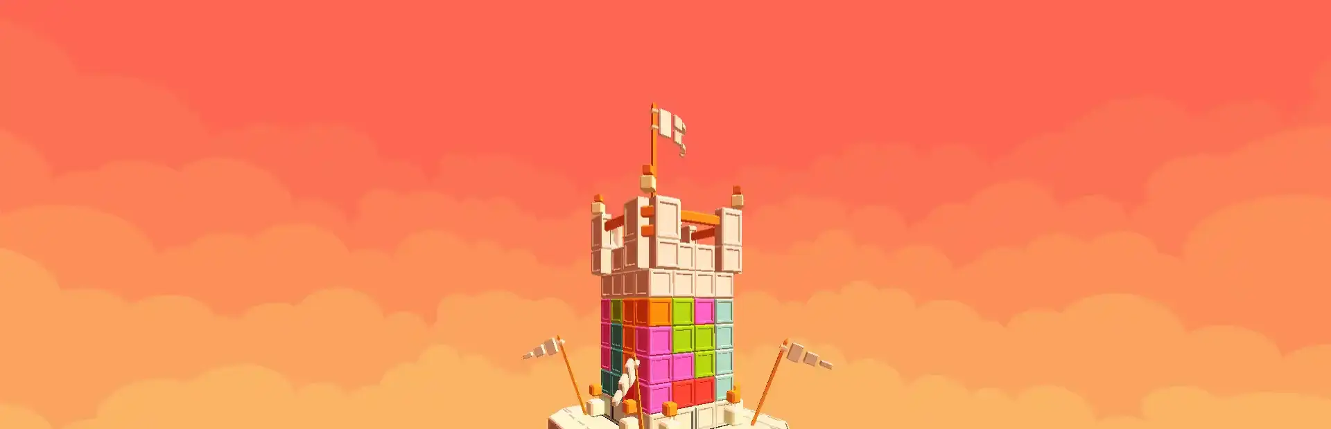 Fortress Building Puzzle background