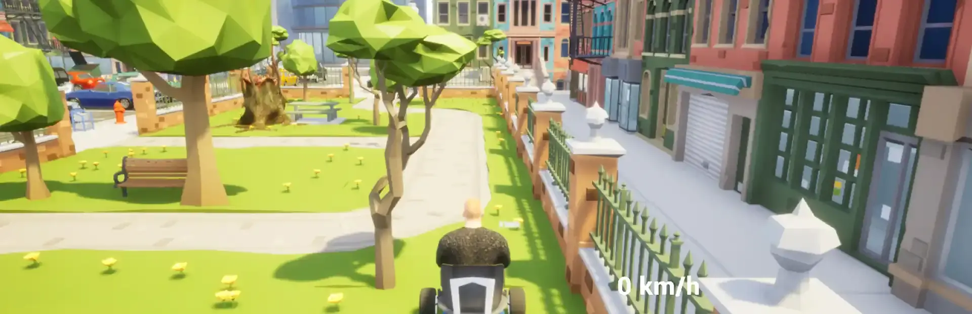 Lawnmower Game: Mortal Race background