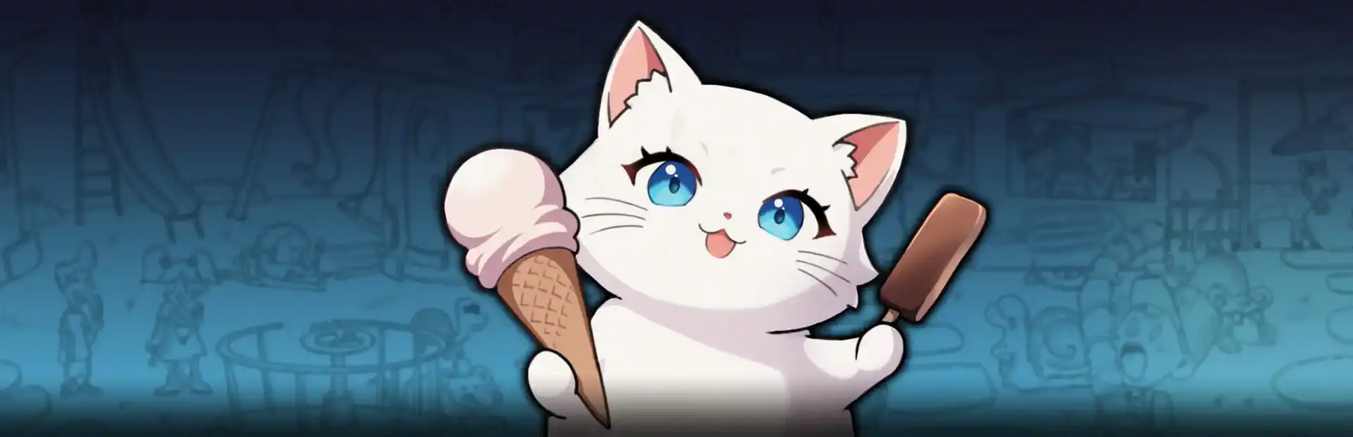 Secret Cats: Ice Cream Day background