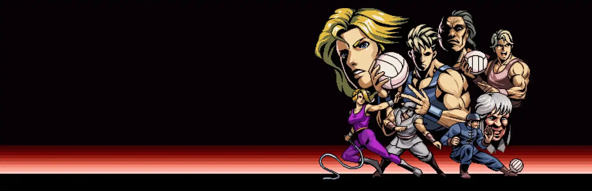Double Dragon Dodgeball background