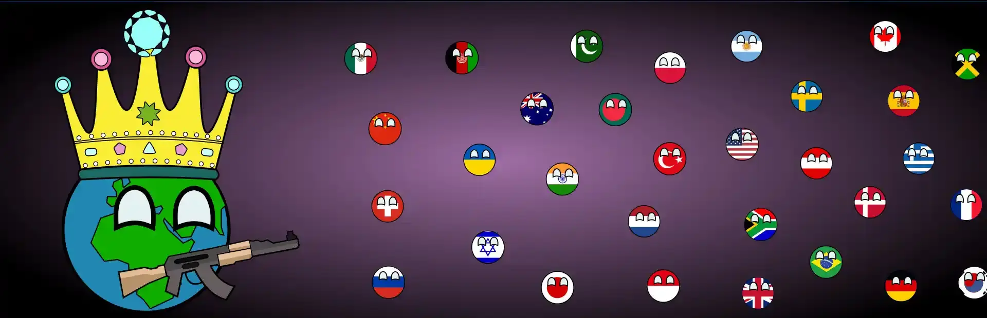 Dictators:No Peace Countryballs background