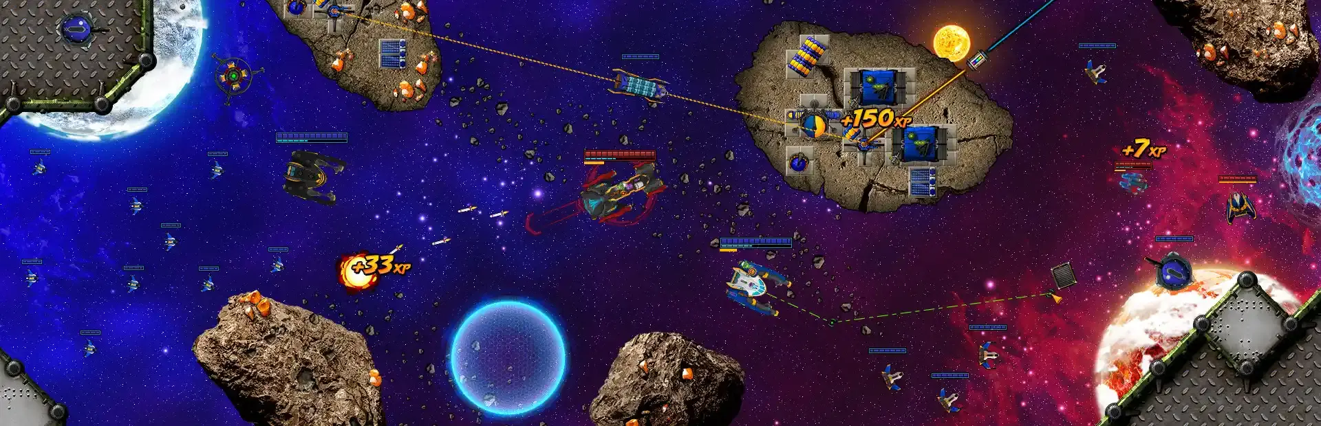 Asteroid Fight background
