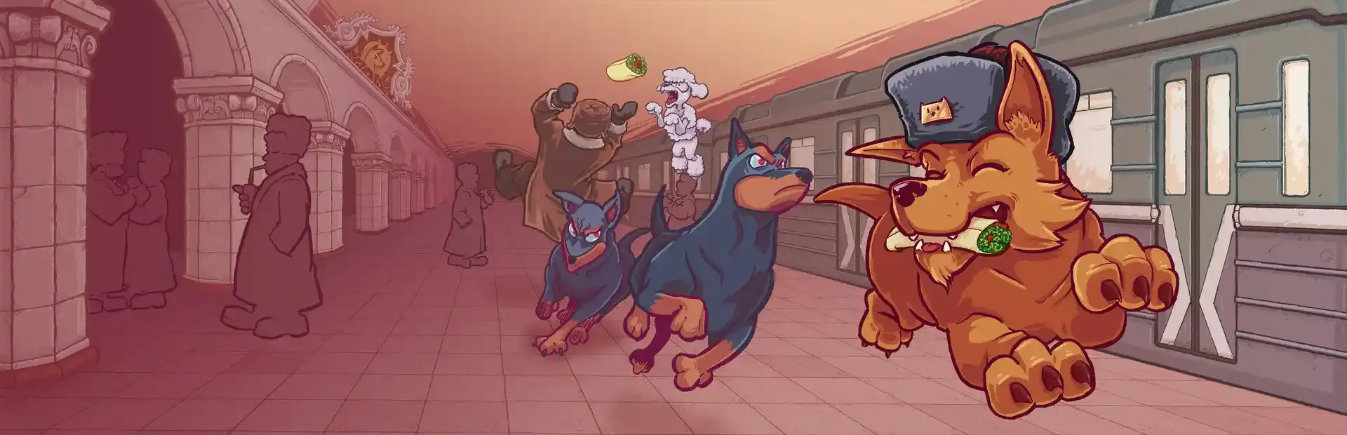 Russian Subway Dogs background