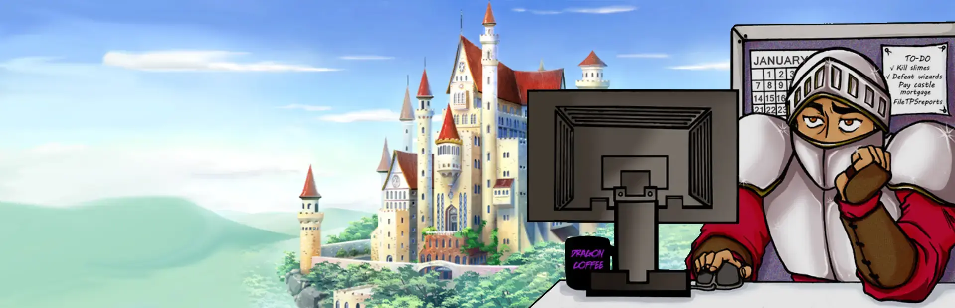 Cubicle Quest background