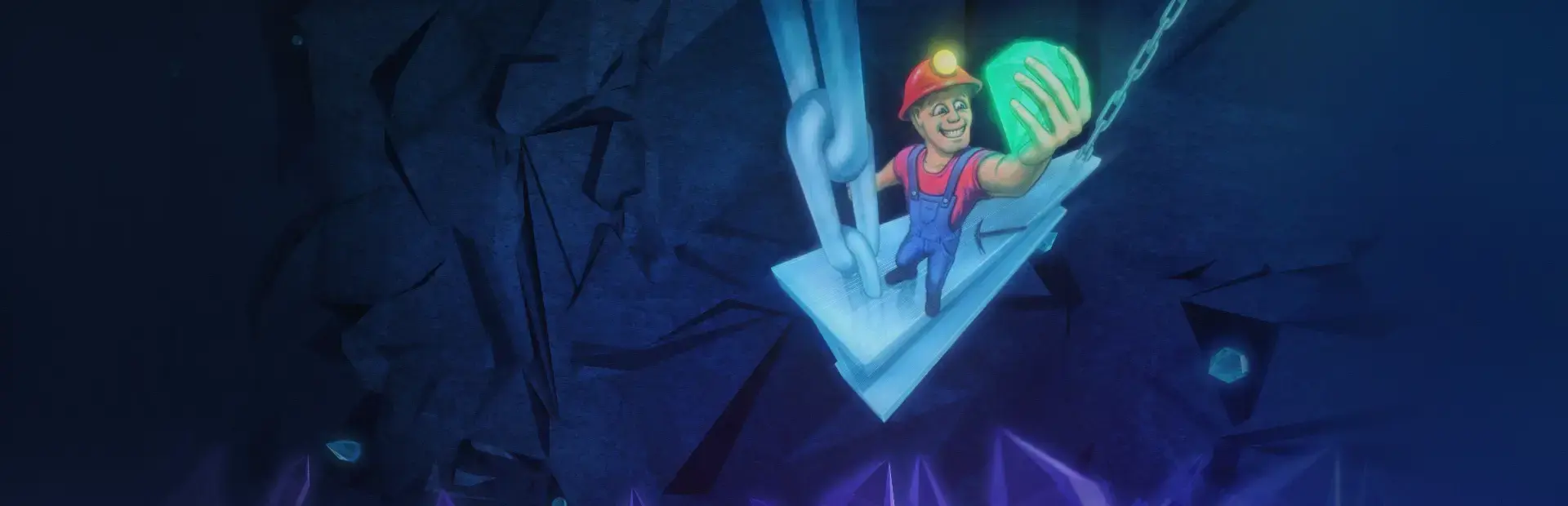 Crystal Caves background