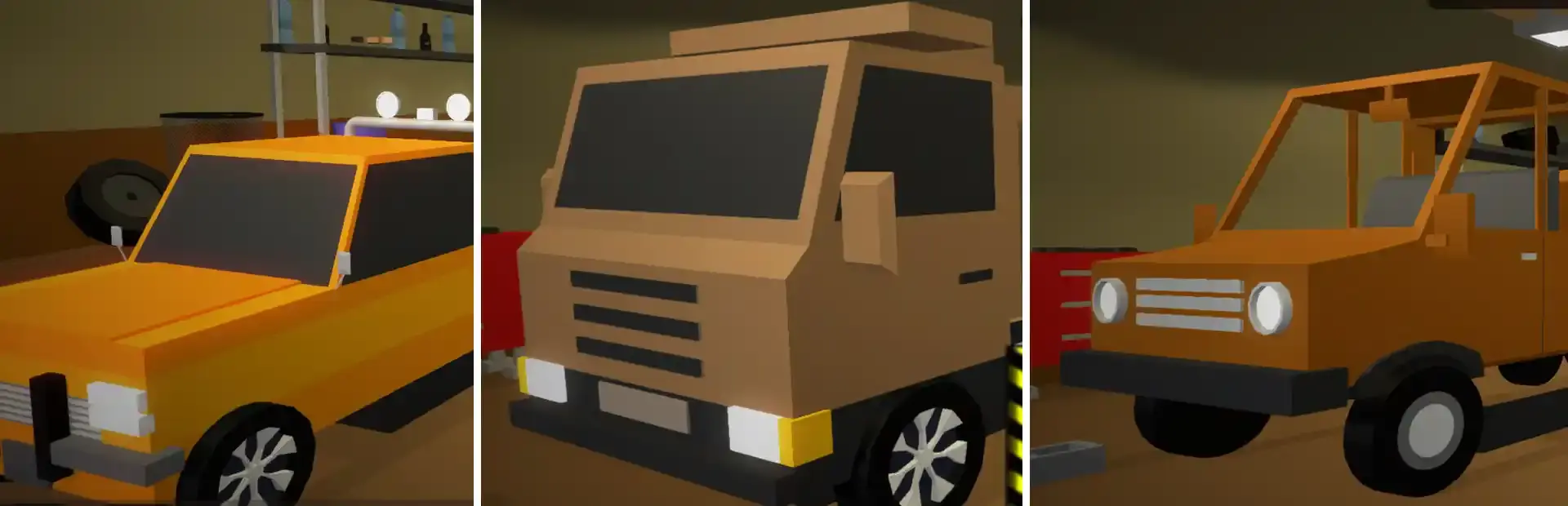 Cargo Transportation: Low Poly background