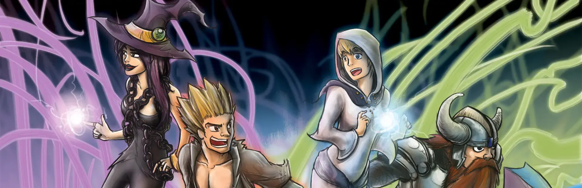 Epic Quest of the 4 Crystals background
