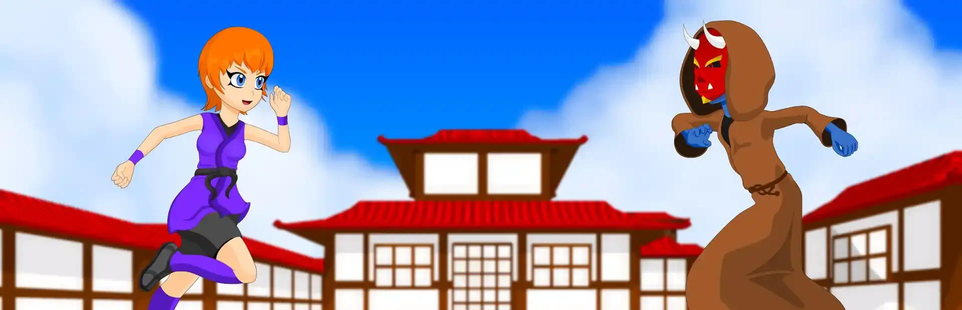 Yuko and the Akuma Menace background