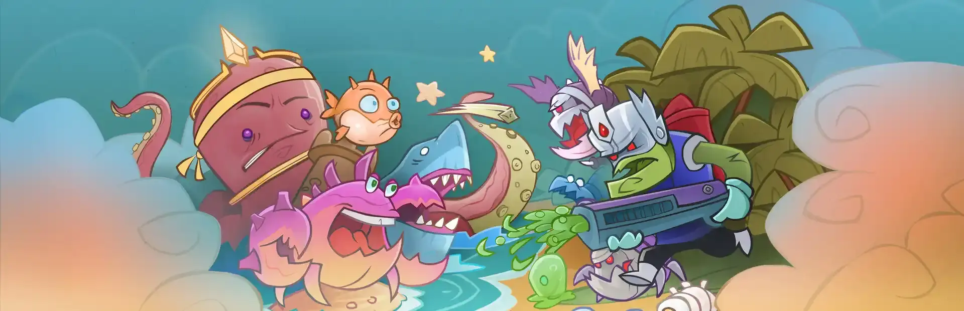 Crabby Fishes background