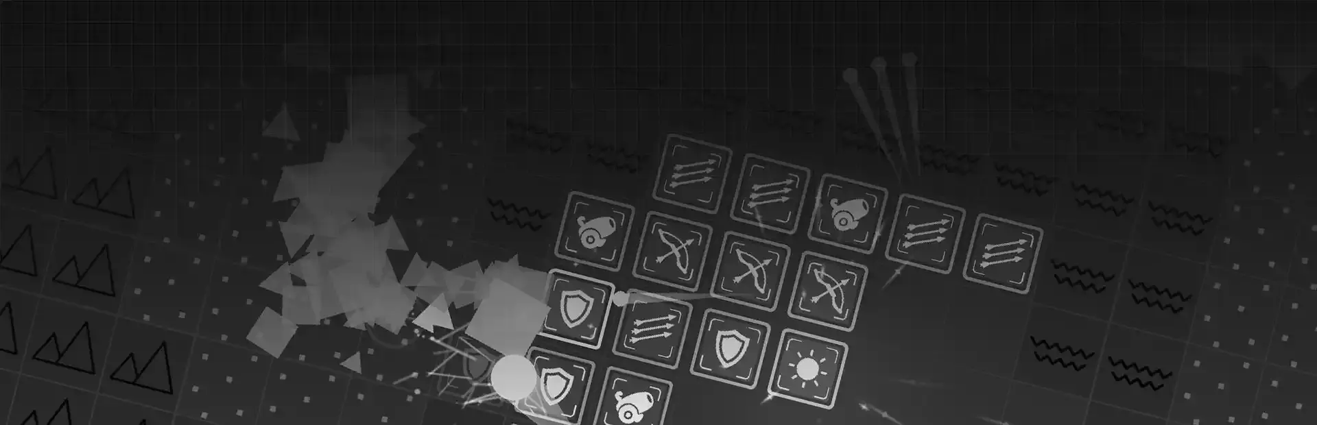Minimalist Tower Defense background