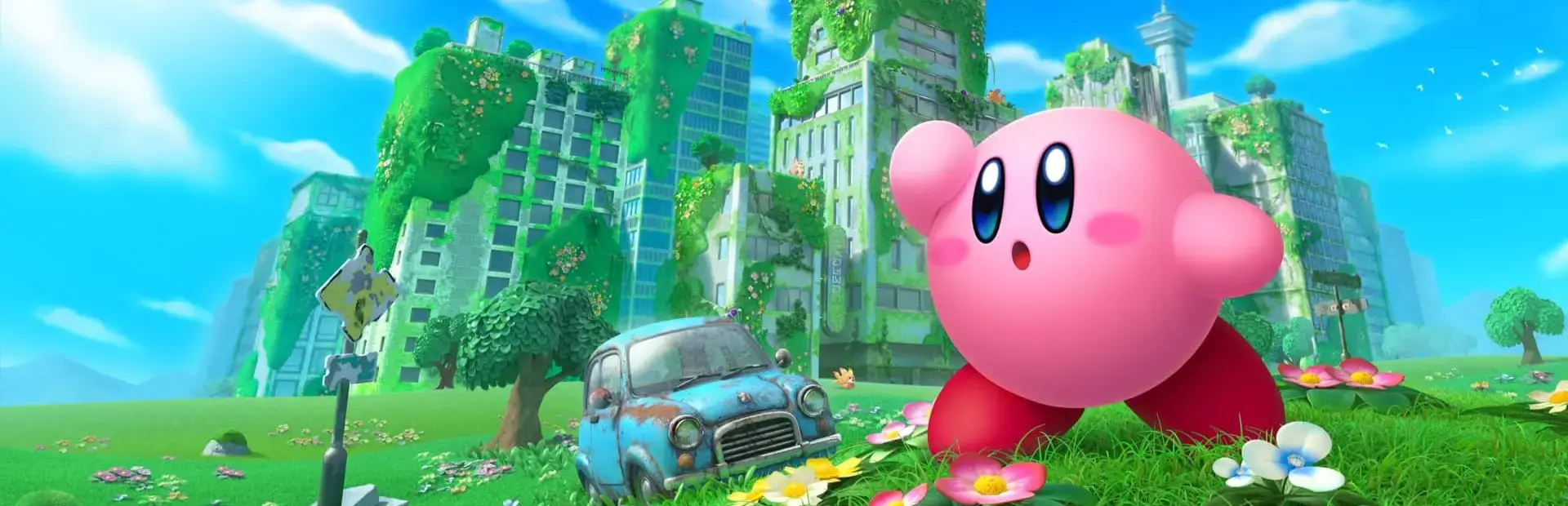 Kirby and the Forgotten Land background