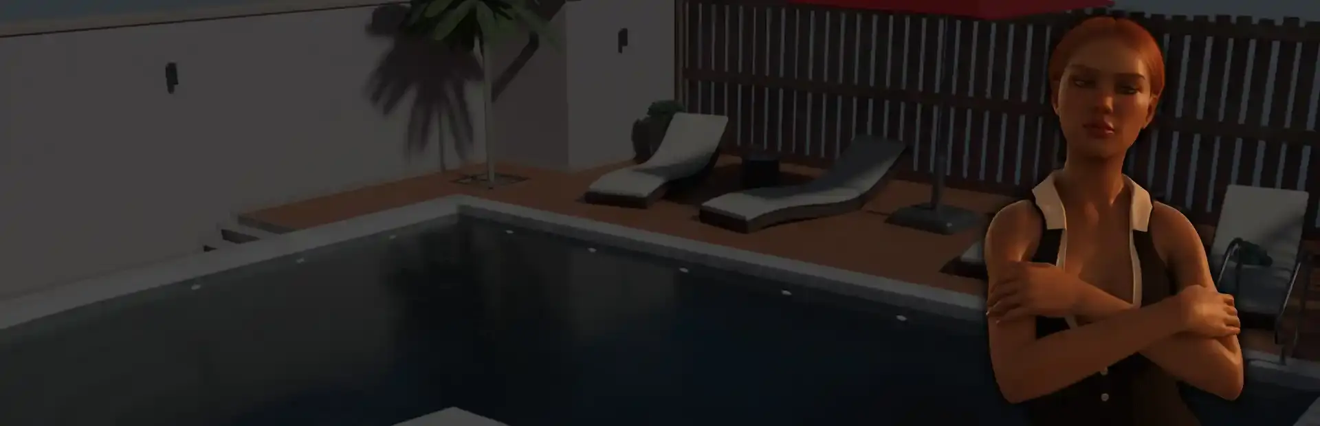 Jigsaw Puzzle: Futanari Pool Party background