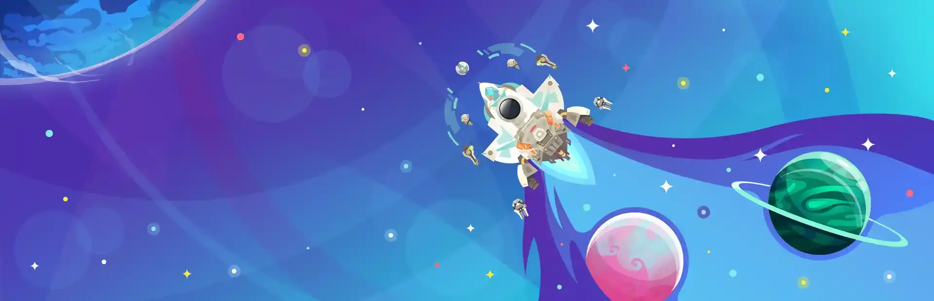 Space Colonizers Idle Clicker background