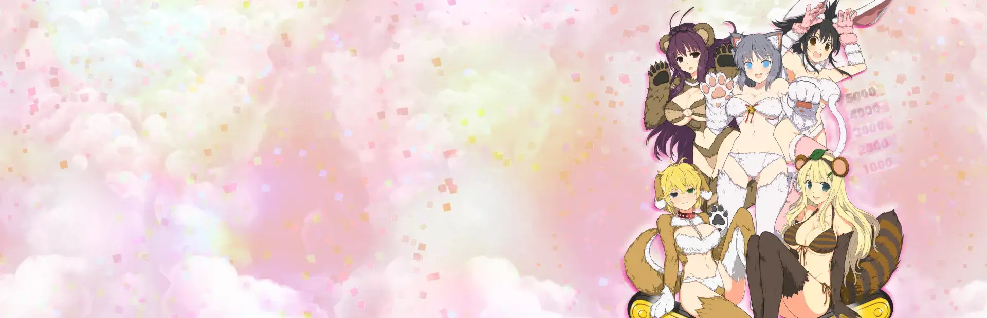 Senran Kagura Peach Ball background