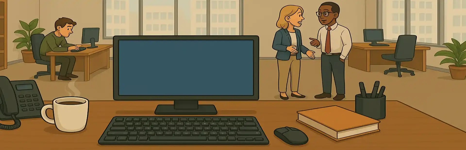 Office Simulator background
