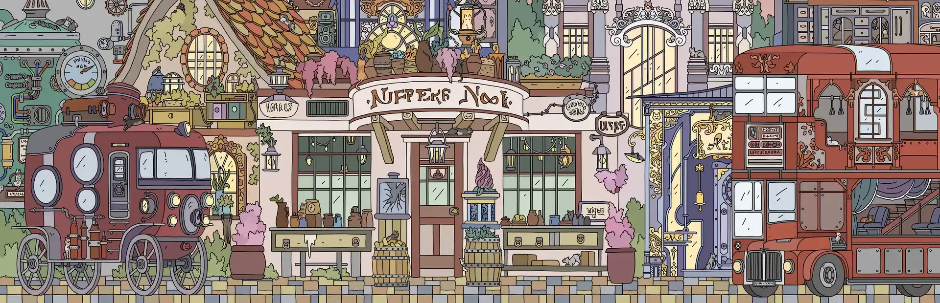 Find Kittens 3: Steampunk background