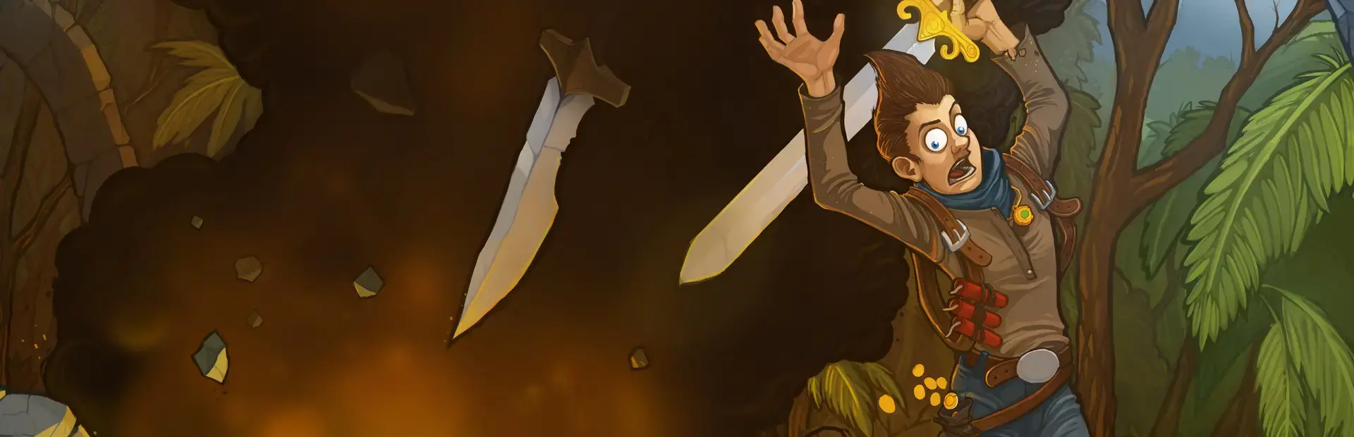 Crusaders of the Lost Idols background