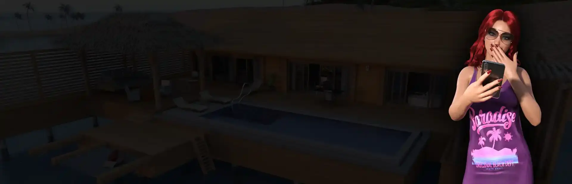 Sex Simulator: Beach Resort Girls background