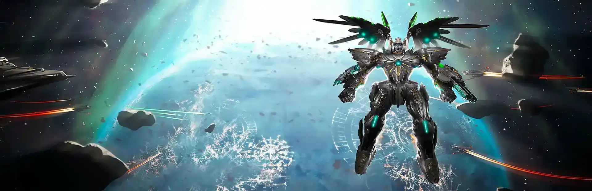 War Tech Fighters background