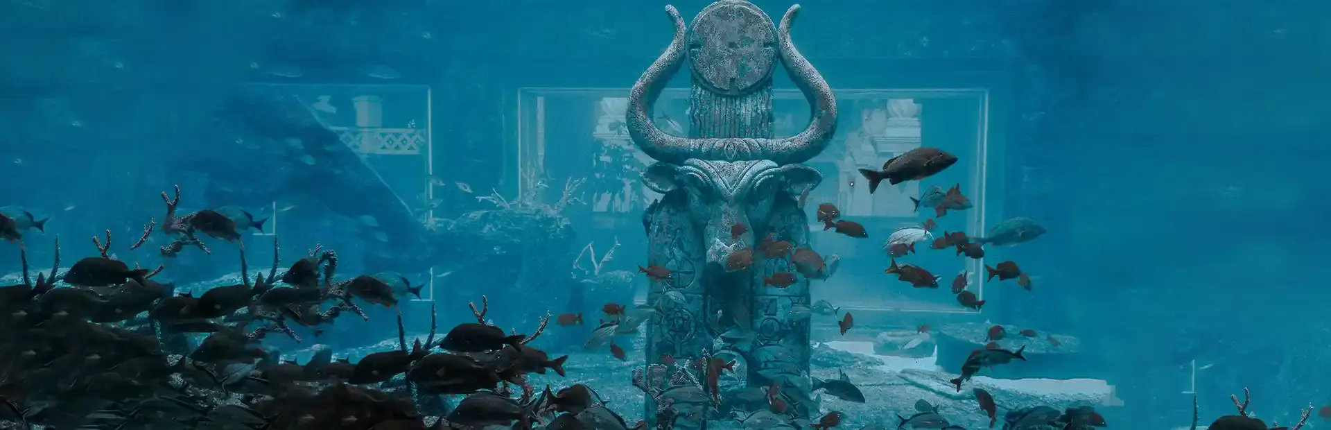 VR Atlantis Search: with Deep Diving background