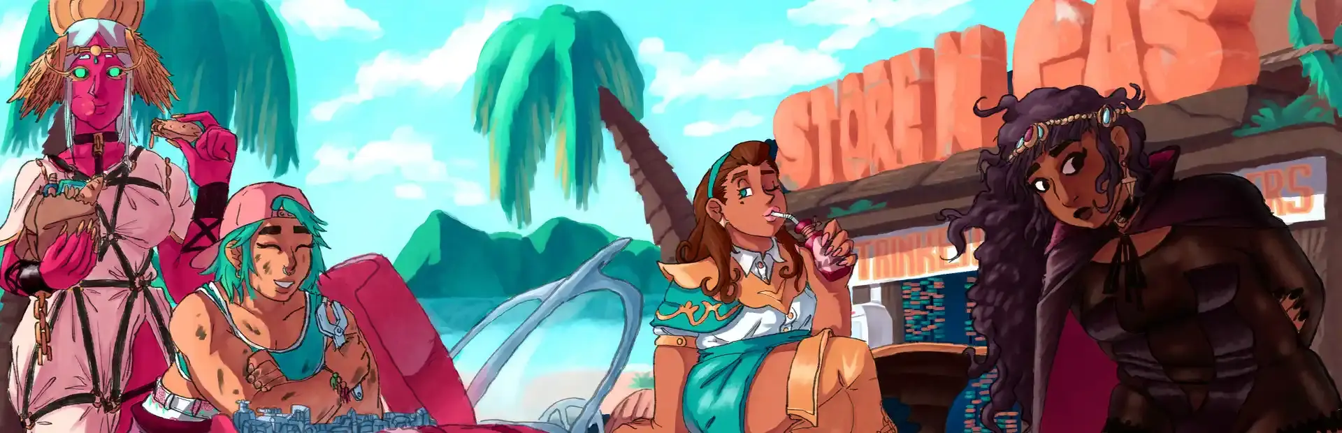 Get in the Car, Loser! background