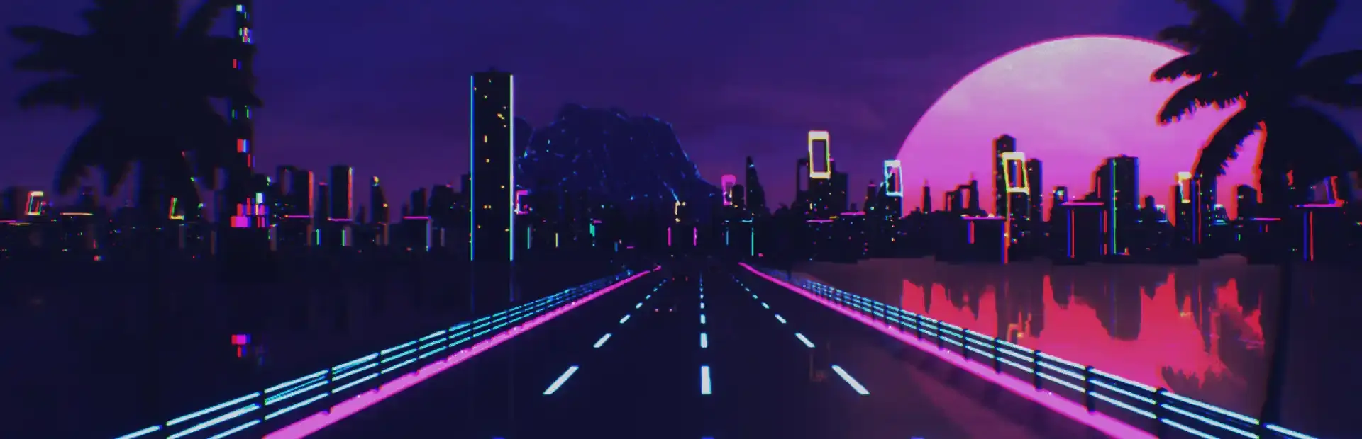 Sunset Drive 1986 background