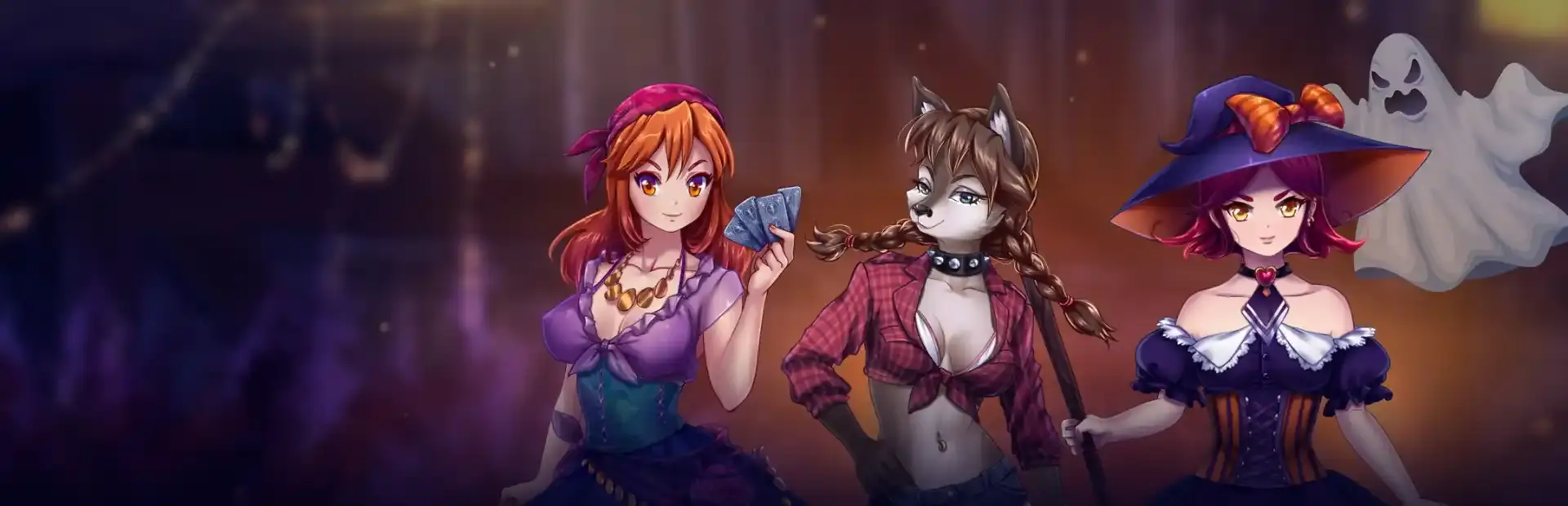 Big Red Hood: Halloween background
