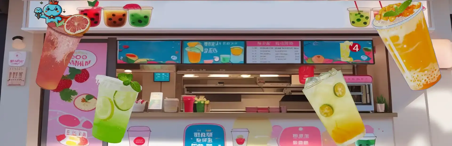 Boba Cafe Simulator background