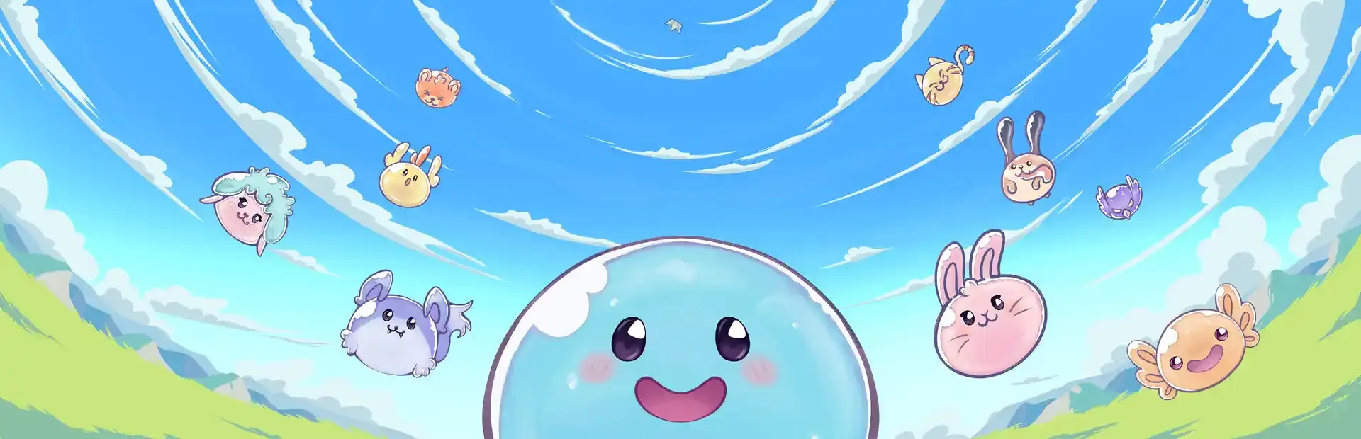 Kirakira Slimes background