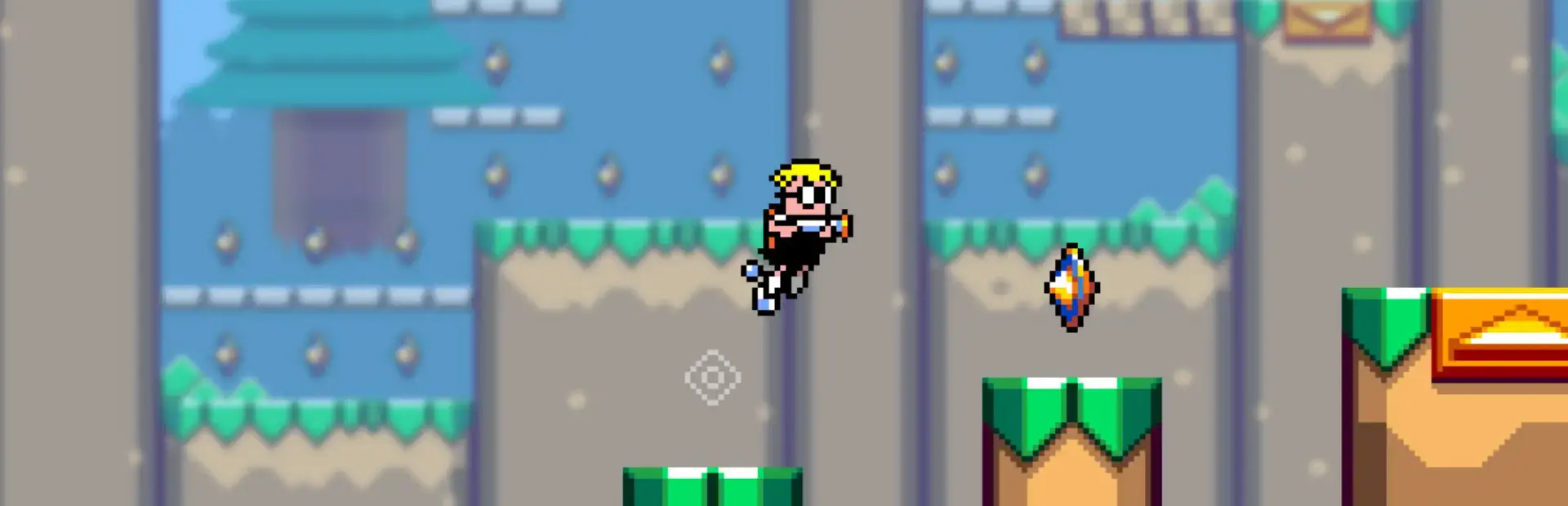 Mutant Mudds Super Challenge background