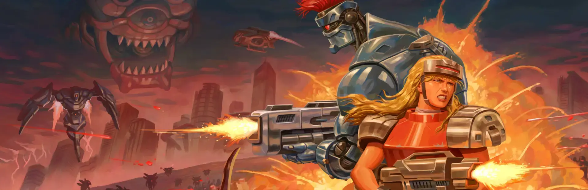 Blazing Chrome background