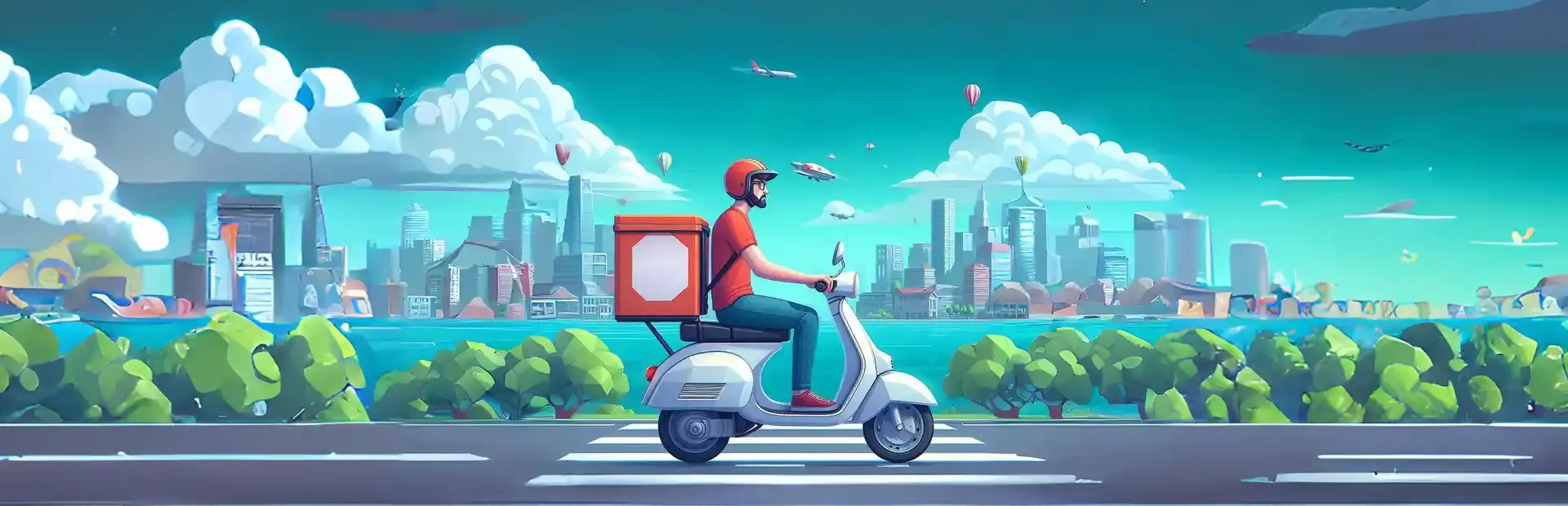 Food Delivery Simulator background