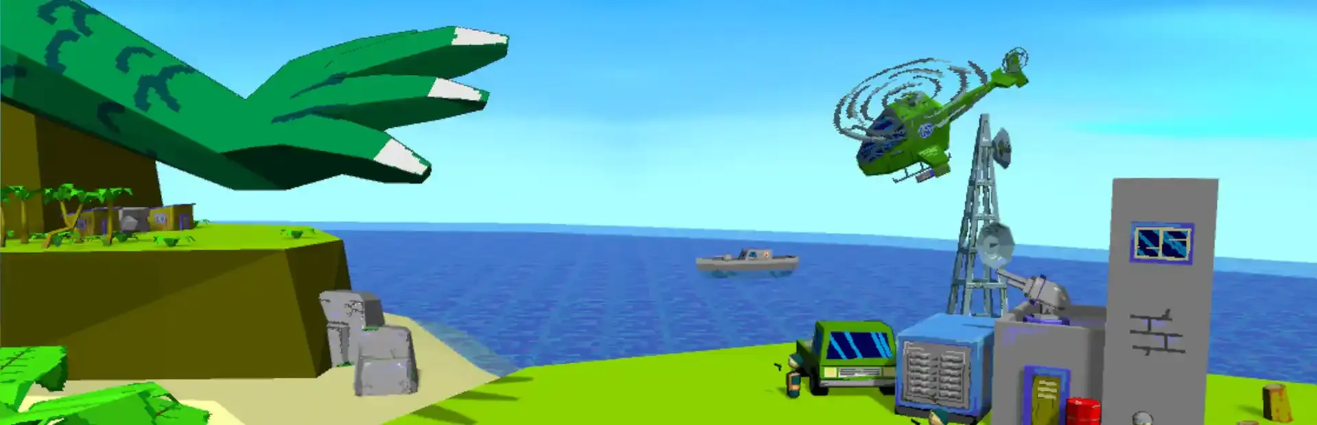 Nuclear Lizard Island Rampage background
