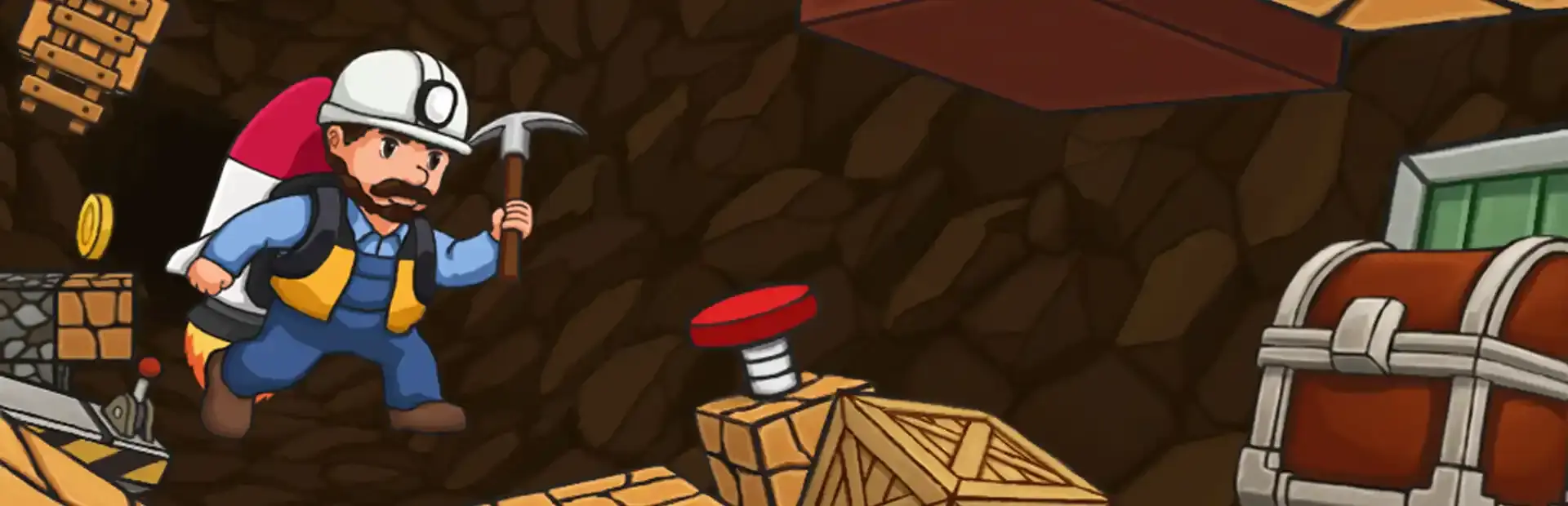 Miner Open Chests background