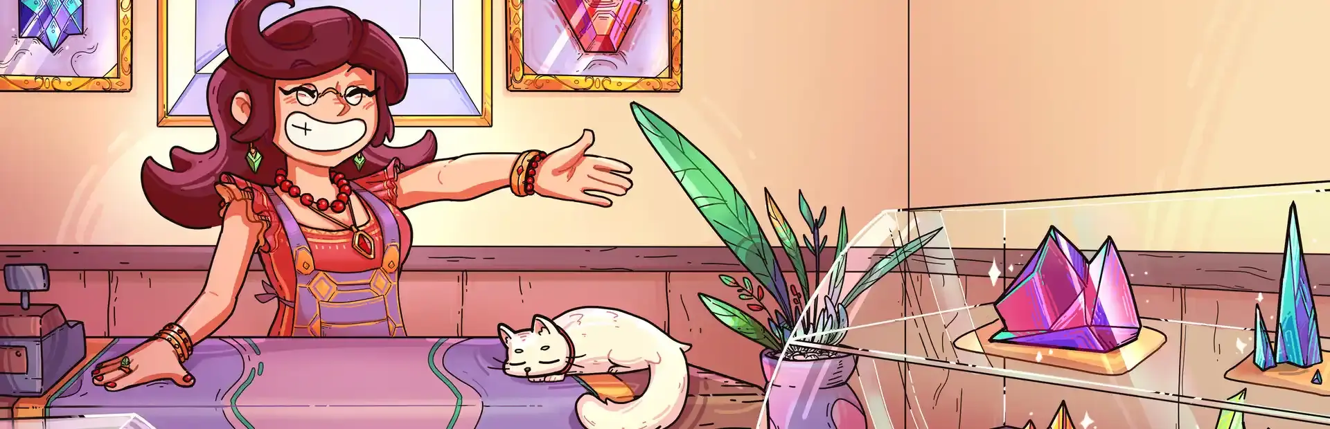 Gemmy Gems: A Cozy Shop Sim background
