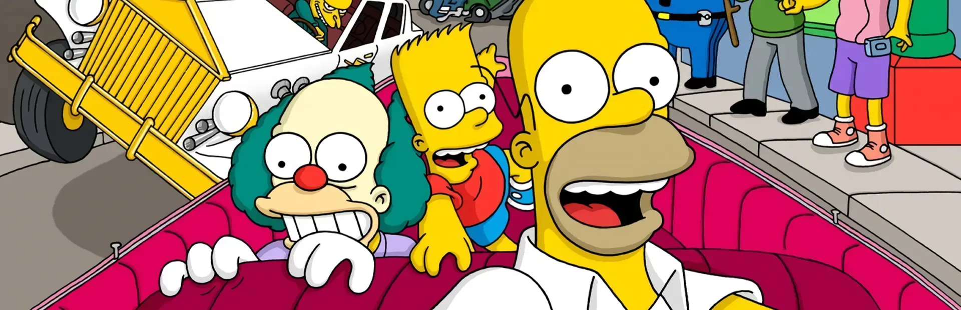 The Simpsons: Road Rage background