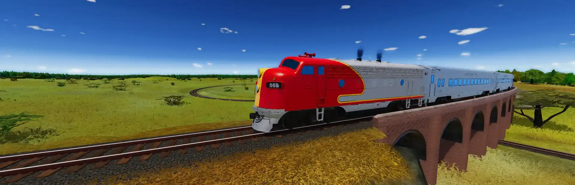 Train World background