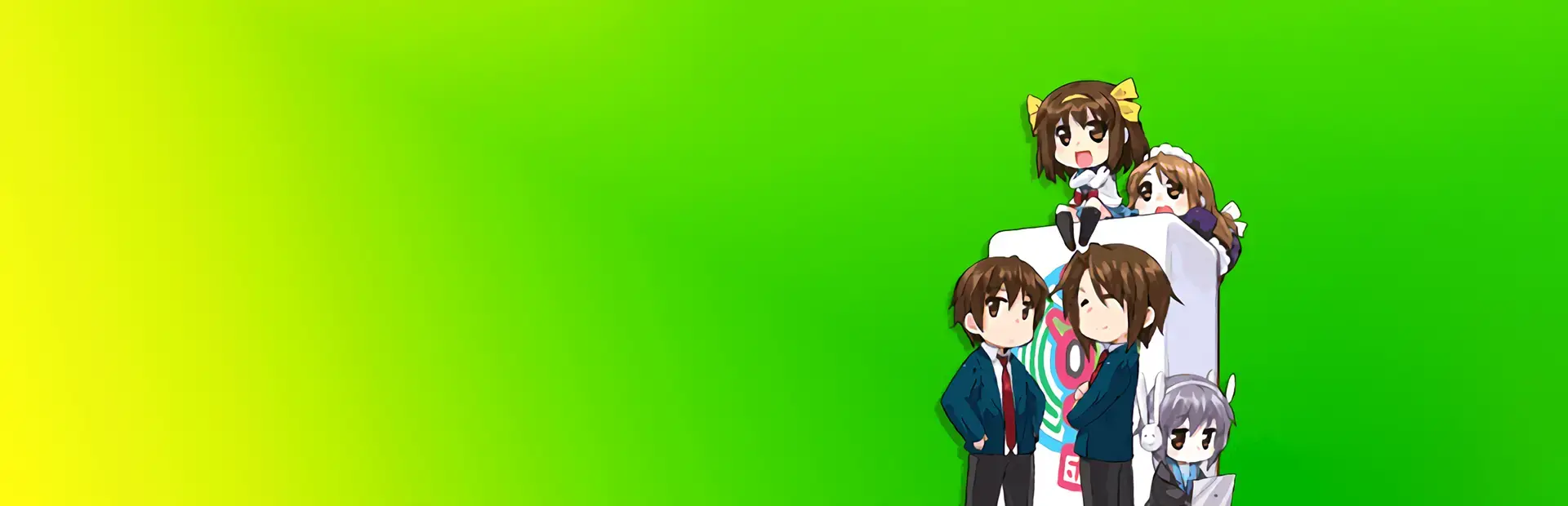 Suzumiya Haruhi-chan no Mahjong background