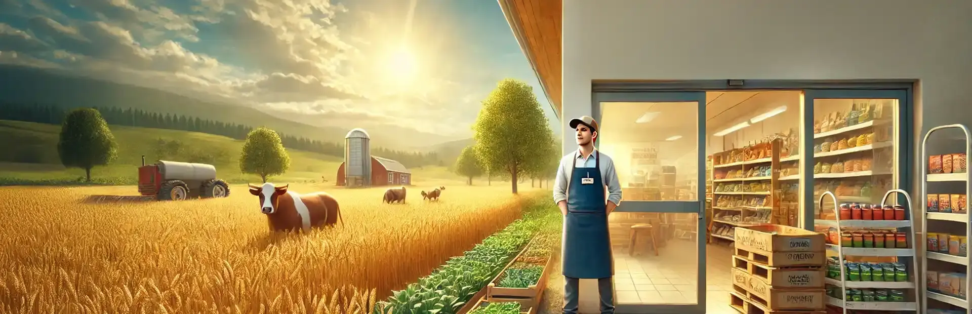 Farming Supermarket Simulator background