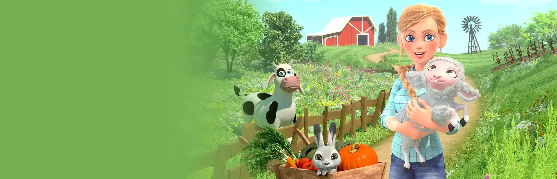 My Universe: Green Adventure - Farmer Friends background
