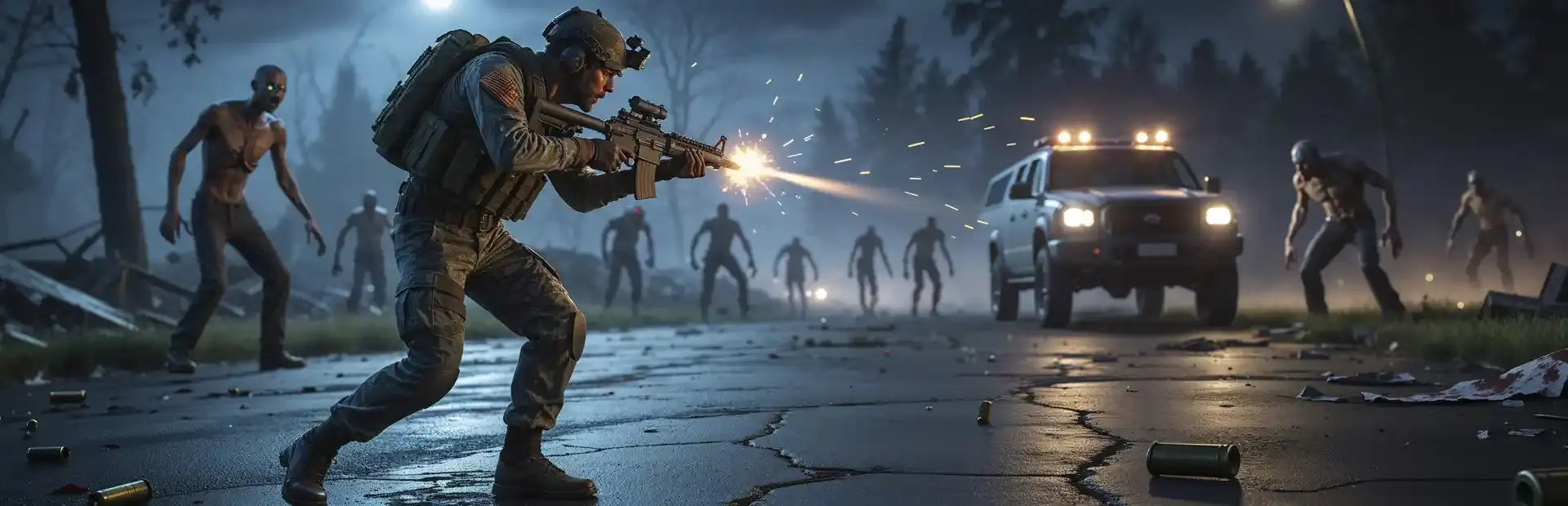 Real Zombie War Simulator background