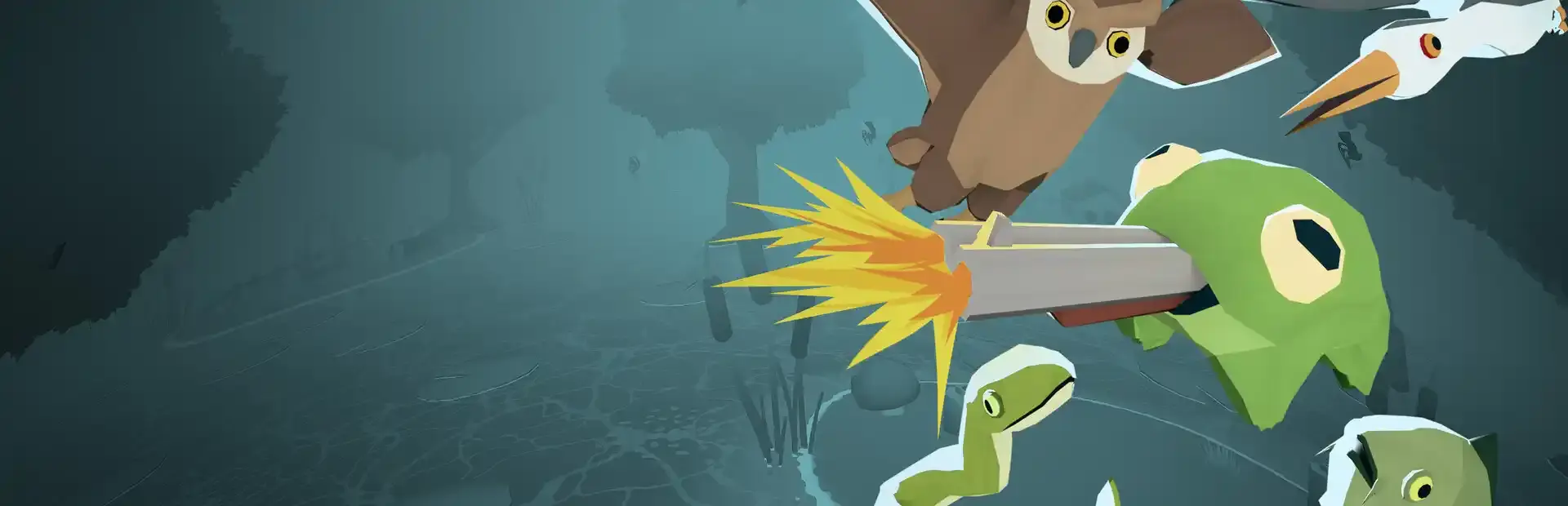 Gun Frog background