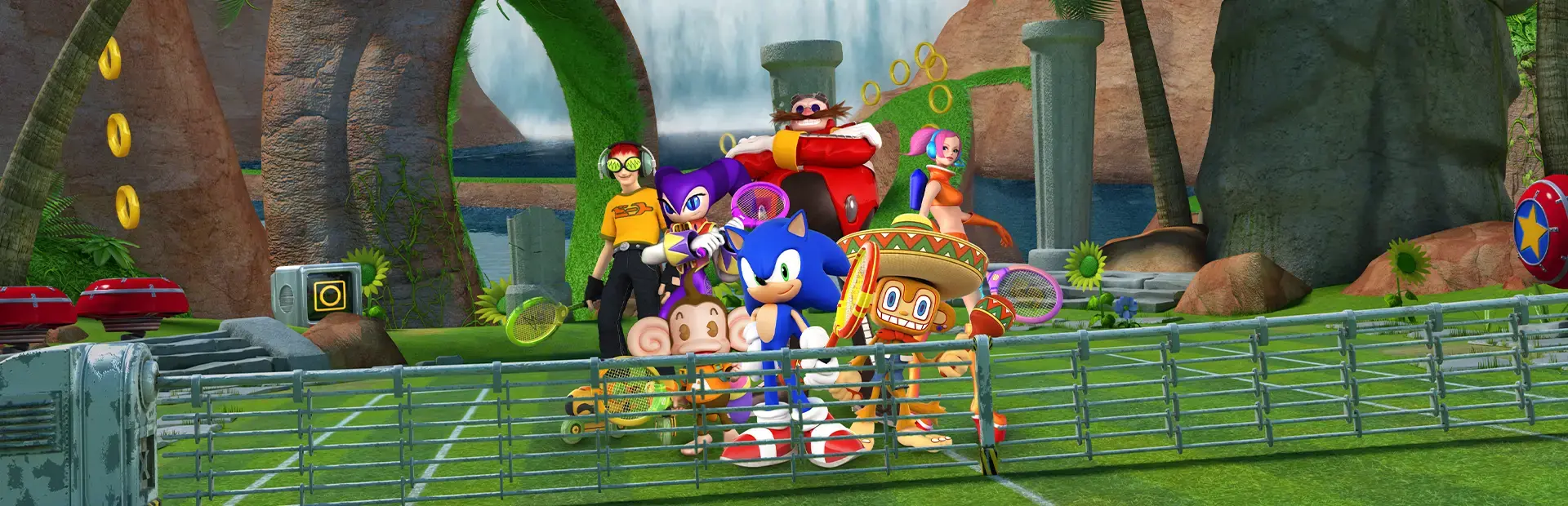 Sega Superstars Tennis background