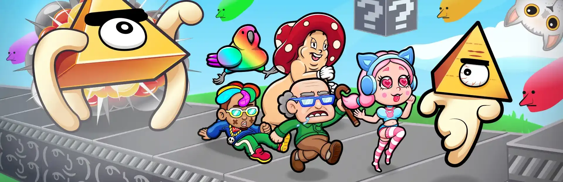 Meme Run 2 background