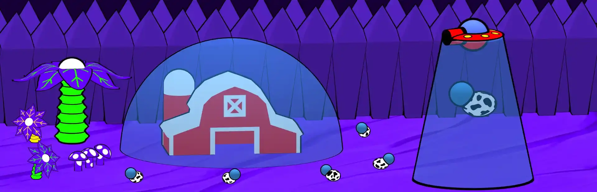 Alien Cow Farm background