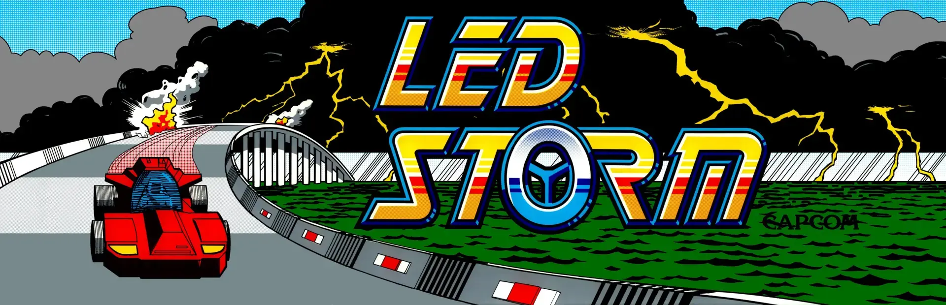 L.E.D. Storm background